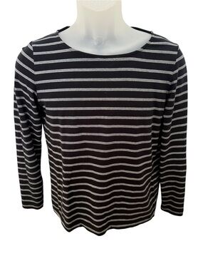 Trenery Black and White Striped Top Women S Small